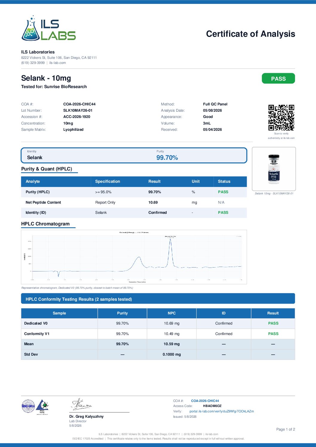 Selank 10mg